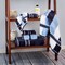 Hastings Home 6 Piece Bathroom Towel Set- Luxurious Spa Quality 100 Percent Cotton Machine Washable (Blue/Navy) 544636OUP - alternate 1
